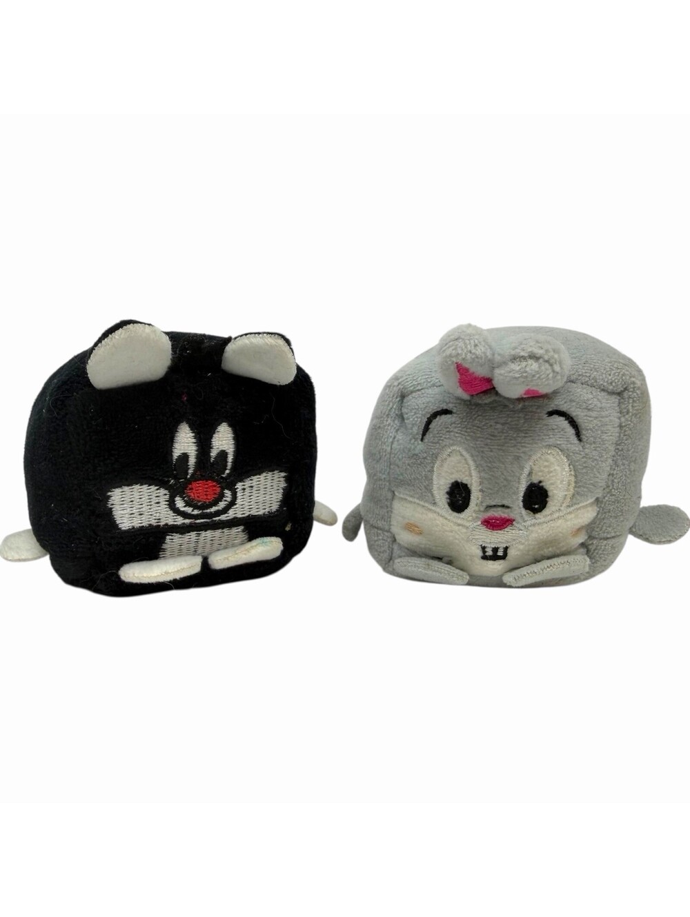 Looney Tunes Kawaii Cubes Sylvester and Bugs Bunny Plush Set Stackable Toy